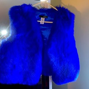 Faux fur vest